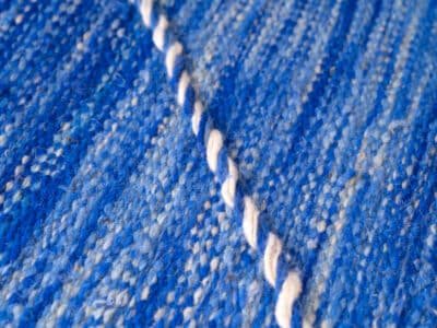 180 cm // 6 ft Blue Floor Couch - Image 12