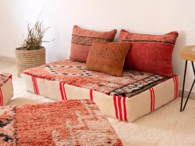 120 cm // 4 ft Moroccan Floor Couch Set - Image 6
