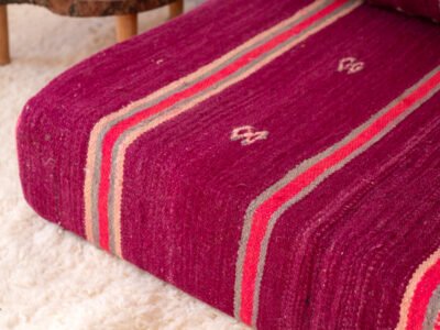 150cm // 5 ft Purple Floor Couch - Image 10