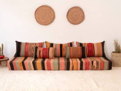210 cm // 7 ft Berber Floor Couch - Image 2