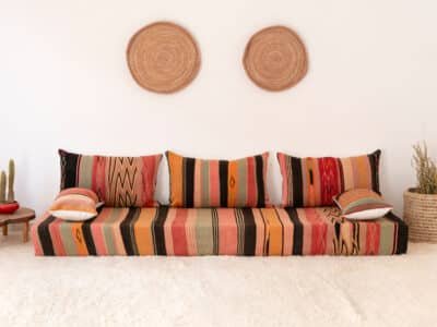 210 cm // 7 ft Berber Floor Couch - Image 3