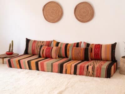 210 cm // 7 ft Berber Floor Couch - Image 4
