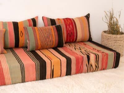 210 cm // 7 ft Berber Floor Couch - Image 7