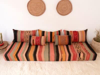210 cm // 7 ft Berber Floor Couch - Image 5