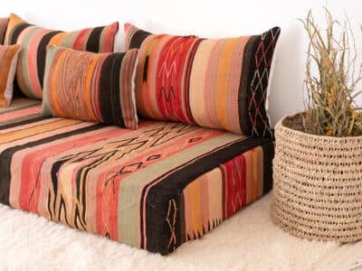 210 cm // 7 ft Berber Floor Couch - Image 8