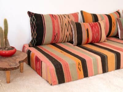 210 cm // 7 ft Berber Floor Couch - Image 9