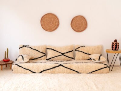 210 cm // 7 ft Floor Sofa Wool - Image 2