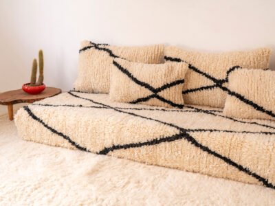210 cm // 7 ft Floor Sofa Wool - Image 6