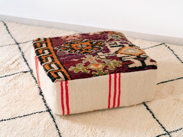 _CAT7551 copy Rug Pouf Morocco