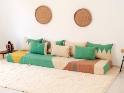 240 cm // 8 ft Modern Floor Sofa Wool - Image 2