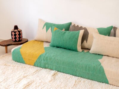 240 cm // 8 ft Modern Floor Sofa Wool - Image 5