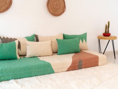 240 cm // 8 ft Modern Floor Sofa Wool - Image 6