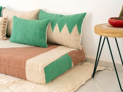 240 cm // 8 ft Modern Floor Sofa Wool - Image 9