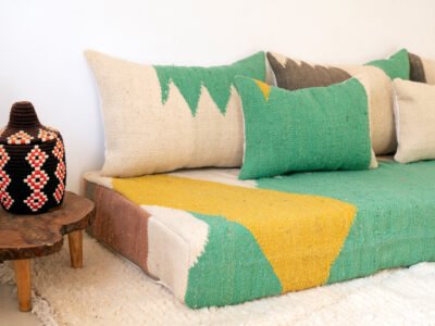 240 cm // 8 ft Modern Floor Sofa Wool - Image 8