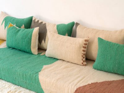 240 cm // 8 ft Modern Floor Sofa Wool - Image 7