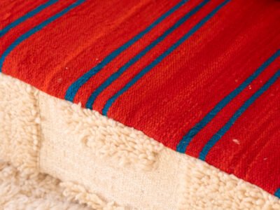 210 cm // 7 ft Arabic Floor Couch Red - Image 12