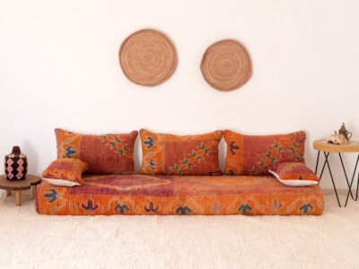 Orange Floor Couch