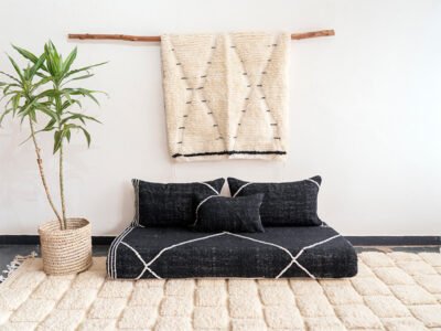 Multicolor handmade Moroccan floor sofa - Image 14