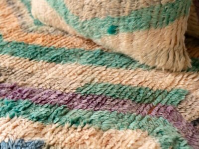 180cm // 6 ft Moroccan Wool Rug Floor Sofa with Pillows - Image 12