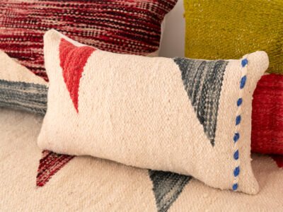 150cm // 5 ft Abstract Handmade Moroccan Kilim Sofa - Image 3