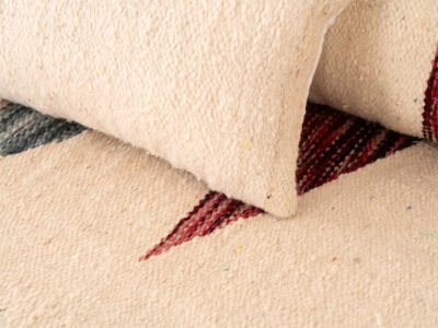 150cm // 5 ft Handmade Moroccan Abstract Kilim Floor Sofa - Image 3