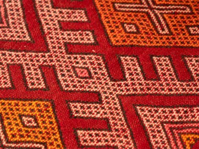 2 Seats Moroccan Wool Floor Sofa - Image 3