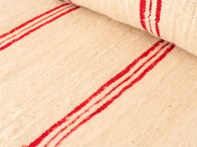 210cm // 7 ft Handmade Red Stripes Moroccan Floor Sofa - Image 3