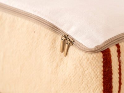 Vintage Geometric Kilim Pouf - Image 6