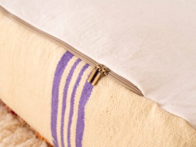 Vintage Earthy Red Berber Pouf - Image 6