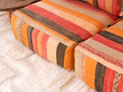 Modular 3-Seater Vintage Moroccan Blanket Sofa - Image 6
