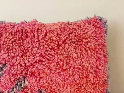 Handmade Pink Moroccan Kilim Pillow - Image 2