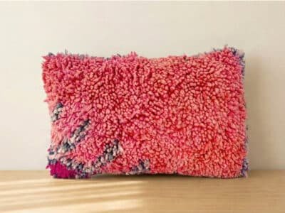 Handmade Pink Moroccan Kilim Pillow