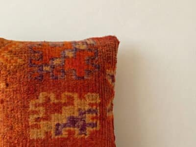 Orange Vintage Moroccan Pillow - Image 2