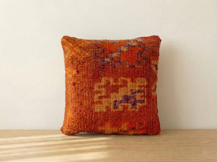 Orange Vintage Moroccan Pillow