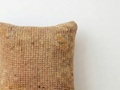 Rustic Moroccan Textured Wool Throw Pillow - Image 2