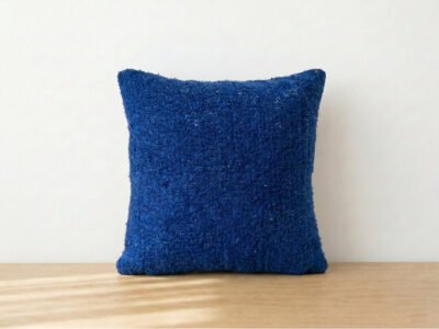 Deep Indigo Moroccan Wool Cushion