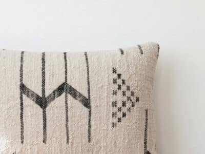 Handwoven Moroccan Tribal Lumbar Kilim Pillow - Image 2