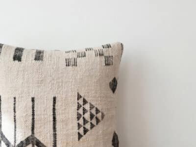 Handwoven Moroccan Tribal Kilim Square Pillow - Image 2
