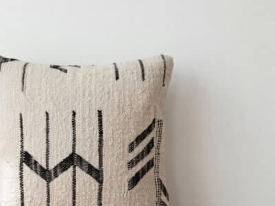 Artisan Moroccan Kilim Square Pillow with Tribal Motifs - Image 2
