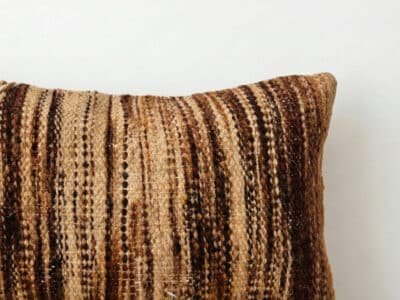 Vintage Moroccan Kilim Pillow in Earth Tones - Image 2