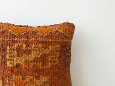 Vintage Moroccan Berber Style Shag Wool Pillow - Image 2