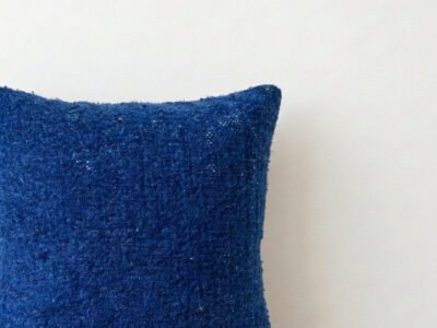 Deep Indigo Moroccan Wool Cushion - Image 2