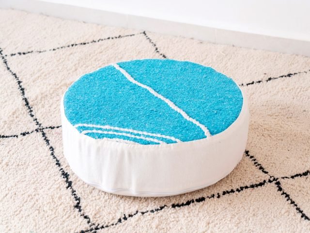 Morocco Light Blue Ottoman