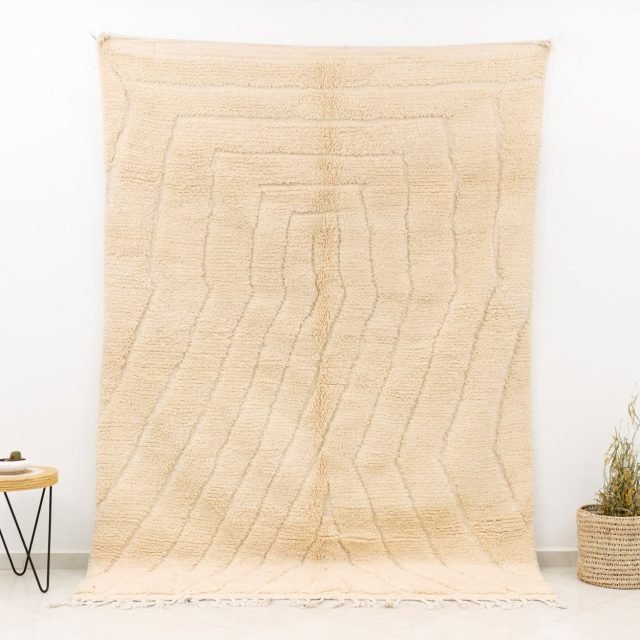 Large White Rug Morocco