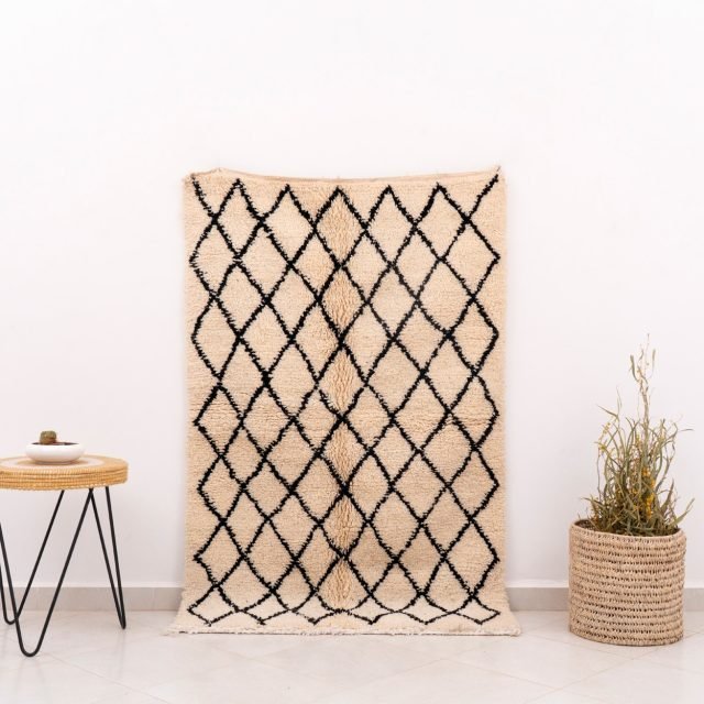 Small Black and White Rug