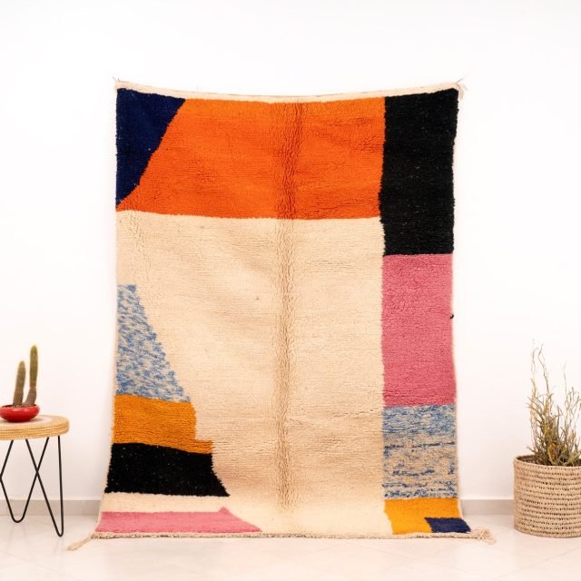 Minimal Berber Rug Multicolor