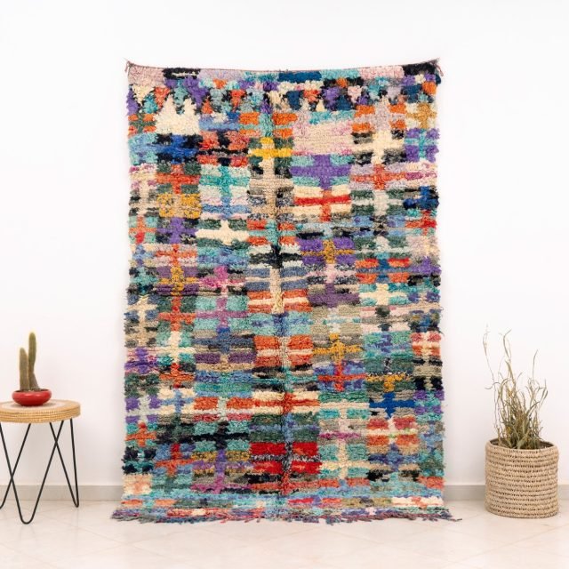 Morocco Cotton Rug Boucherouite