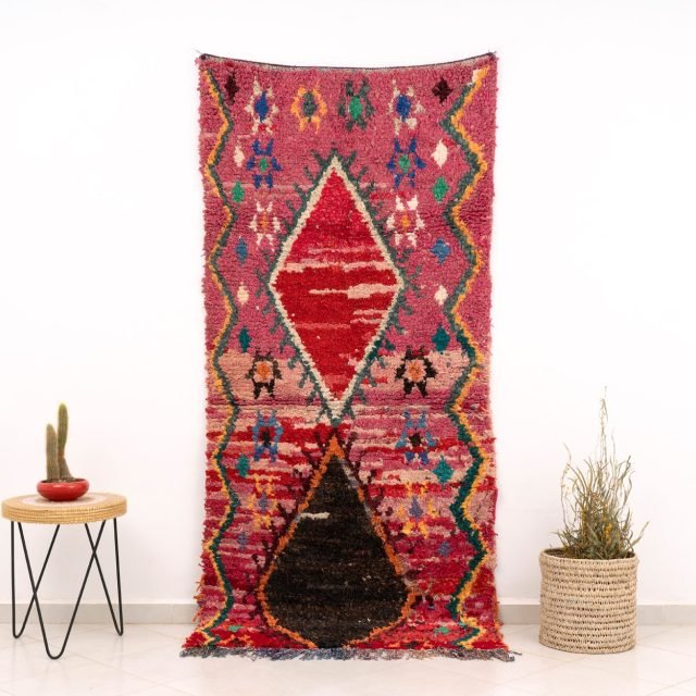 Cotton Area Rug Pink