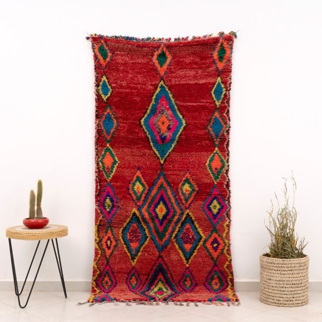 Moroccan Red Area Rug