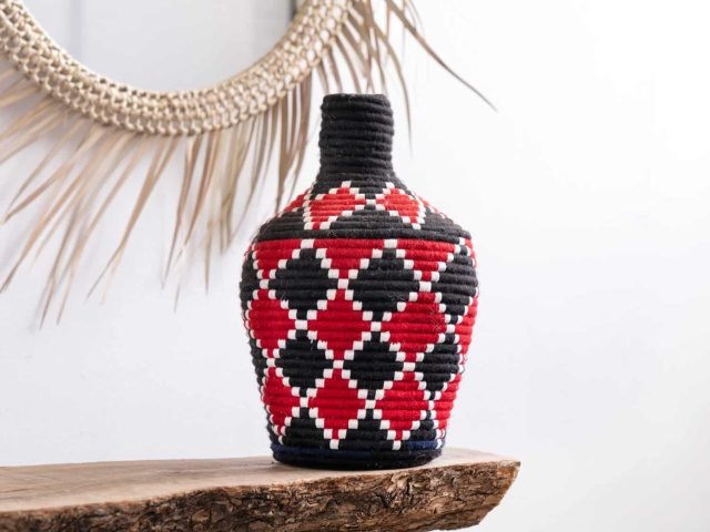 Moroccan Straw Basket